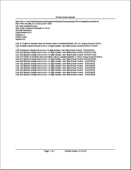 Image of FormatCheck's Error Printout